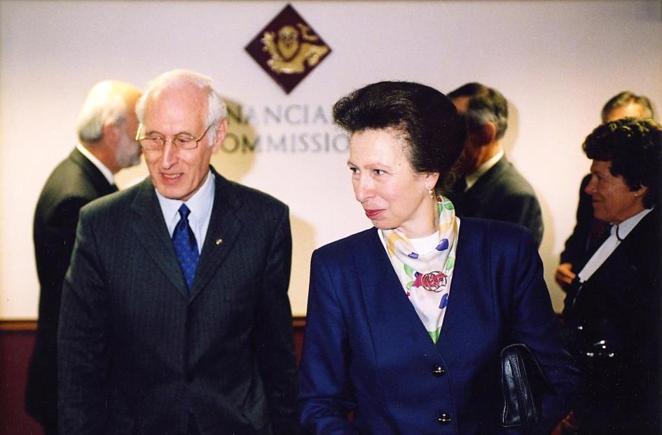 Princess Anne and Colin Powell